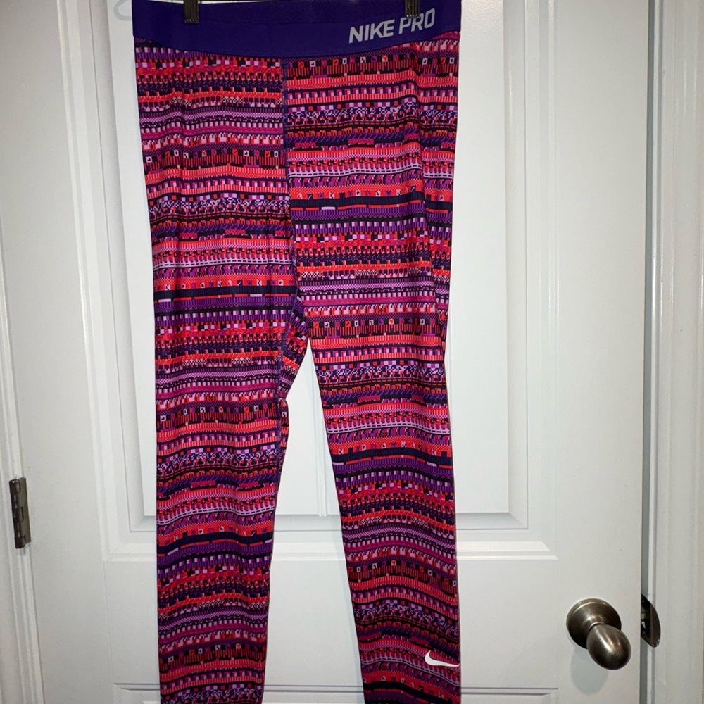 Nike Pro Kids Patterned Leggings - Multicolor